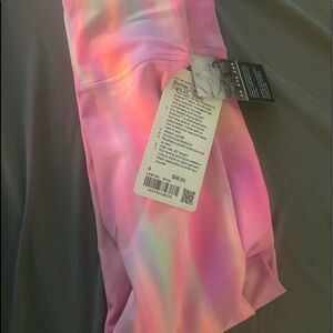 Wunder Train High-Rise Tight 25" Psychedelic Wash Multi NWT